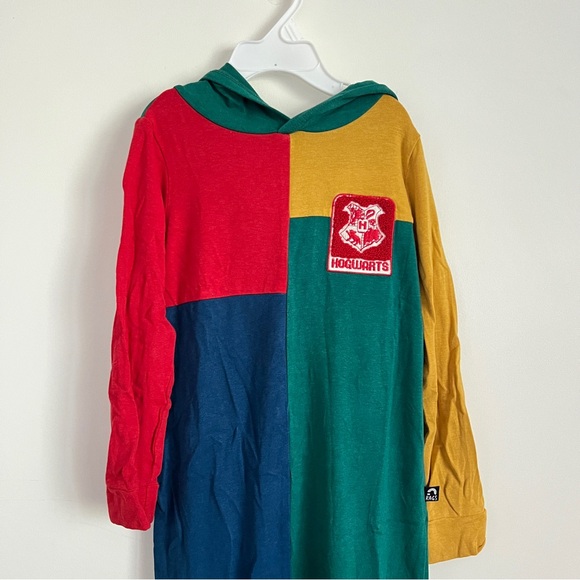 Rags to Raches Harry Potter Hogwarts Color Block Hooded Romper Size 3/4 - Picture 2 of 7